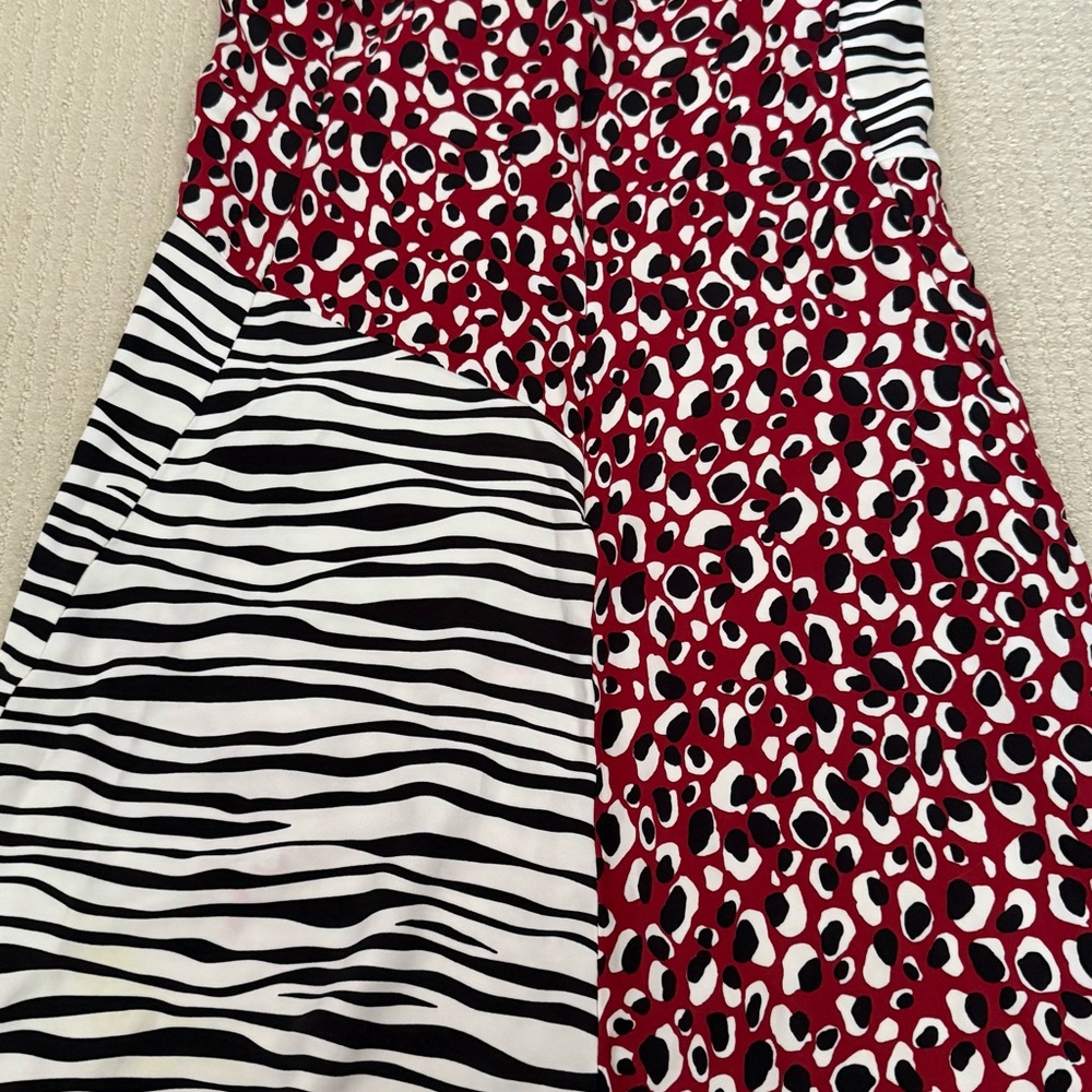 30% OFF Hugo Boss Stylish Zebra and Leopard Print Shift Dress,size 10 - Picture 9 of 9